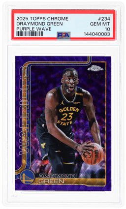 2025 Topps Chrome Purple Wave Refractor Draymond Green #234 57/75 PSA 10