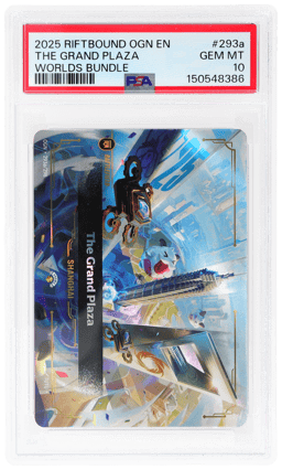 2025 Riftbound League of Legends Origins Worlds Bundle Shanghai the Grand Plaza #293a PSA 10