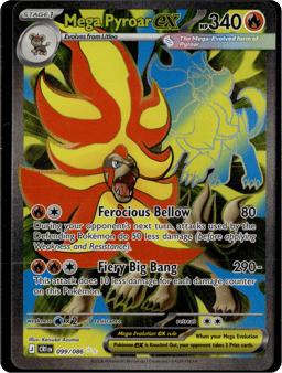 2026 Mega Pyroar ex #99 Chaos Rising