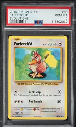 2016 Pokemon XY Evolutions Farfetch'd #68 PSA 10 GEM MINT
