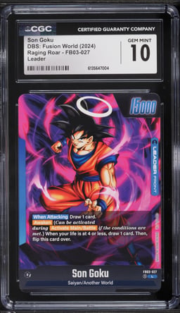 2024 DBS Fusion World Raging Roar Son Goku #FB03-027 CGC 10 GEM MINT