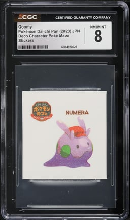 2023 Pokemon Japanese Daiichi Pan Deco Character Poke Maze Stickers Goomy CGC 8 NM-MT