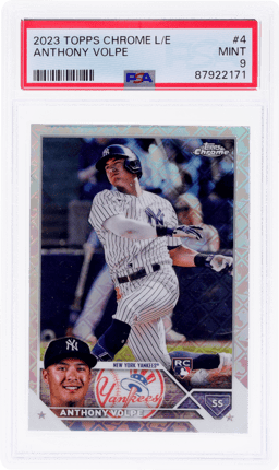 2023 Topps Chrome Logofractor Anthony Volpe #4 PSA 9