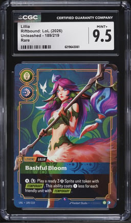 2026 Riftbound: League Of Legends Unleashed Lillia #189 CGC 9.5 MINT+