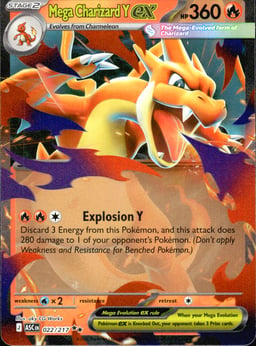 2026 Mega Charizard Y ex #22 Ascended Heroes