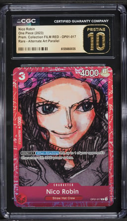 2023 One Piece Promo Premium Collection Film Red Nico Robin #OP01-017 CGC 10 PRISTINE