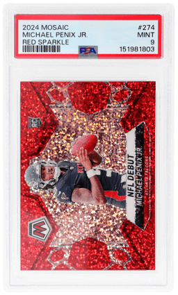 2024 Panini Mosaic Red Sparkle Michael Penix Jr. #274 PSA 9