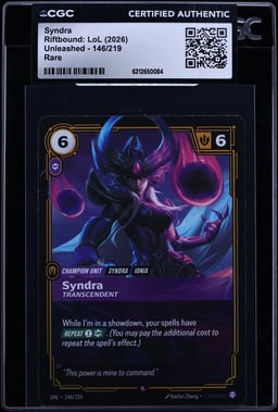 2026 Riftbound: LoL Unleashed Syndra #146 CGC AUTH