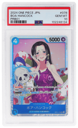 2024 One Piece Premium Booster the Best Japanese Boa Hancock #OP01-078 PSA 10