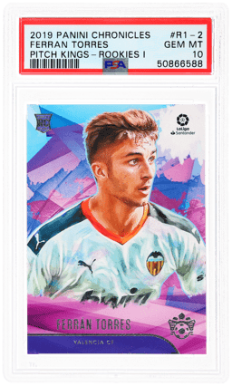 2019 Panini Chronicles Pitch Kings Rookie I Ferran Torres #R1-2 PSA 10