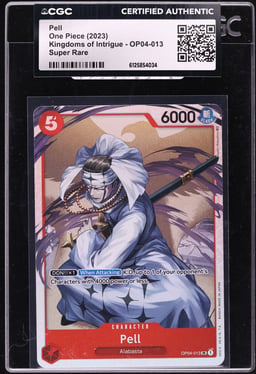 2023 One Piece Kingdoms Of Intrigue Pell #OP04-013 CGC AUTH