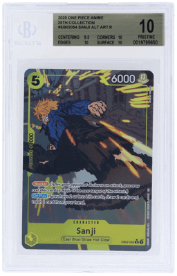 2025 One Piece Card Game Anime 25th Collection Alternate Art Sanji #EB02054 BGS 10
