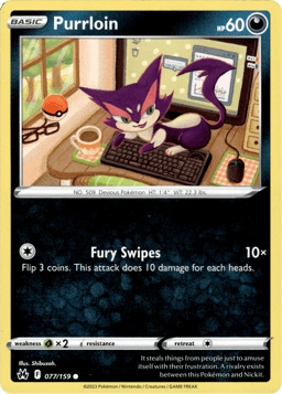 2023 Purrloin #77 Crown Zenith