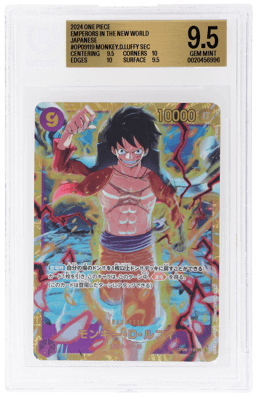 2024 One Piece Emperors In New World Japanese Monkey D. Luffy #OP09-119 BGS 9.5