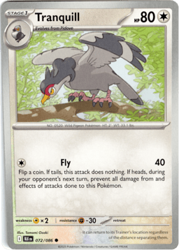 2025 Tranquill #72 Black Bolt