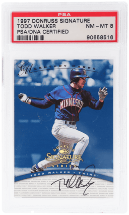 1997 Donruss Signature Century Marks Todd Walker 86/100 PSA/DNA Auth