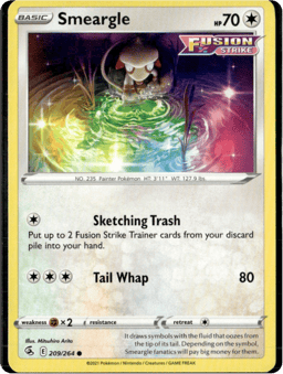 2021 Smeargle #209 Fusion Strike