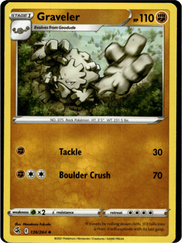 2021 Graveler #136 Fusion Strike