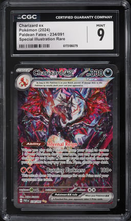 2024 Pokemon Scarlet & Violet Paldean Fates SIR Charizard ex #234 CGC 9 MINT