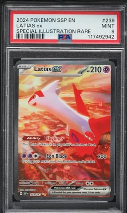 2024 Pokemon Scarlet & Violet Surging Sparks SIR Latias ex #239 PSA 9 MINT