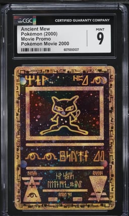 2000 Pokemon Movie Promo Ancient Mew CGC 9 MINT