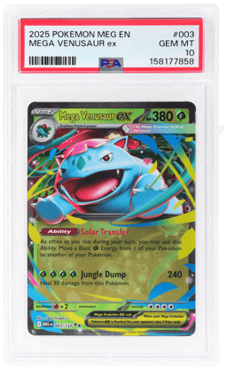 2025 Pokemon Mega Evolution Mega Venusaur Ex #003 PSA 10