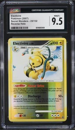 2007 Pokemon Diamond & Pearl Secret Wonders Reverse Holo Electivire #25 CGC 9.5