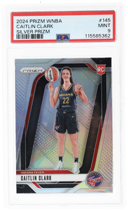 2024 Panini Prizm WNBA Silver Prizm Caitlin Clark #145 PSA 9