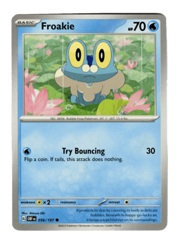 2023 Froakie #56 Obsidian Flames