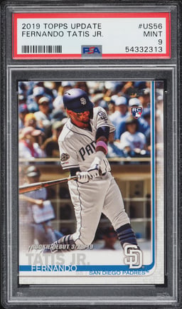 2019 Topps Update Fernando Tatis Jr. ROOKIE #US56 PSA 9 MINT