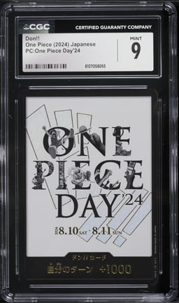 2024 One Piece Japanese PC One Piece Day '24 Don!! CGC 9 MINT
