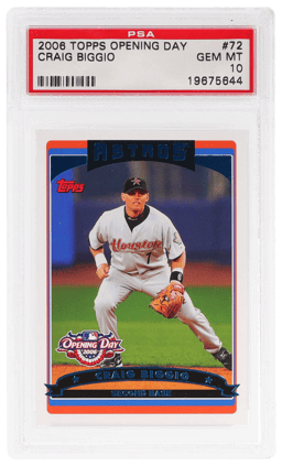 2006 Topps Opening Day Craig Biggio #72 PSA 10