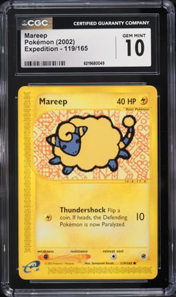 2002 Pokemon Expedition Mareep #119 CGC 10 GEM MINT