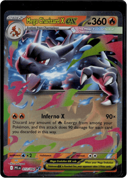 2025 Mega Charizard X ex #13 Phantasmal Flames