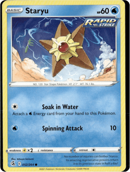 2021 Staryu #52 Fusion Strike