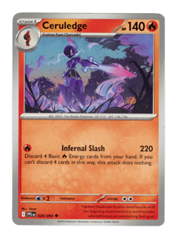 2025 Ceruledge #20 Phantasmal Flames