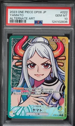 2023 One Piece Japanese Wings Of The Captain Alt Art Yamato #OP06-022 PSA 10 GEM MINT
