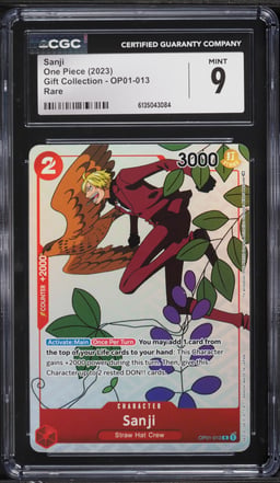 2023 One Piece Gift Collection Sanji #OP01-013 CGC 9 MINT