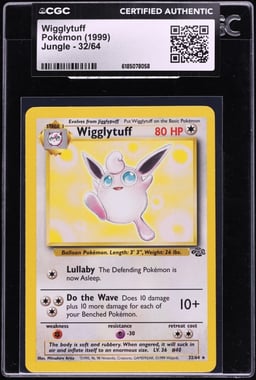 1999 Pokemon Jungle Wigglytuff #32 CGC AUTH