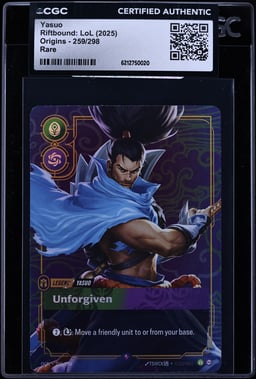 2025 Riftbound League Of Legends LoL Origins Yasuo #259 CGC AUTH