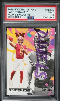 2024 Panini Rookies & Stars Exclusive Jayden Daniels ROOKIE #RE-JDS PSA 9 MINT