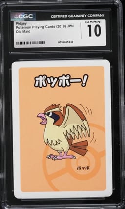 2019 Pokemon Japanese Playing Cards Old Maid Pidgey CGC 10 GEM MINT