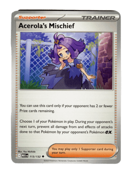 2025 Acerola's Mischief #113 Mega Evolution