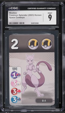 2023 Pokemon Korean Splendor Mewtwo CGC 9 MINT