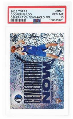 2025 Topps Generation Now Holo Foil Cooper Flagg #GN-1 PSA 10