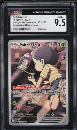 2024 Pokemon SV Twilight Masquerade IR Poltchageist #171 CGC 9.5 MINT+