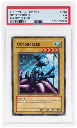 2002 Yu-Gi-Oh! Magic Ruler Octoberser #MRL-052 PSA 3