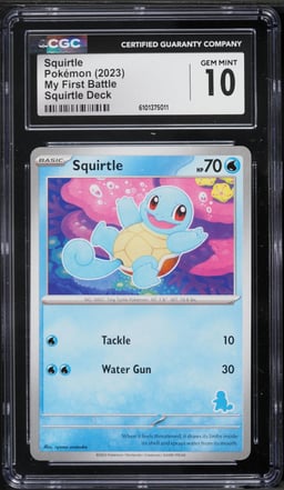 2023 Pokemon Scarlet & Violet My First Battle Deck Squirtle CGC 10 GEM MINT