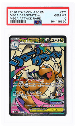 2026 Pokemon Ascended Heroes Mega Attack Rare Mega Dragonite Ex #271 PSA 10