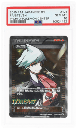 2015 Pokemon XY Promos Japanese Pokemon Center Steven #121XYP PSA 10